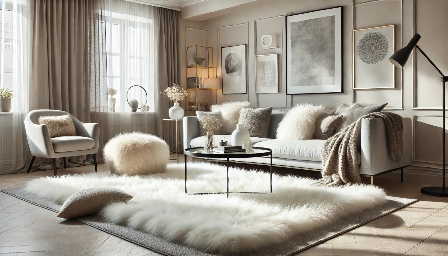 Faux Fur White Fluffy Rugs: Affordable Luxury for Your Home