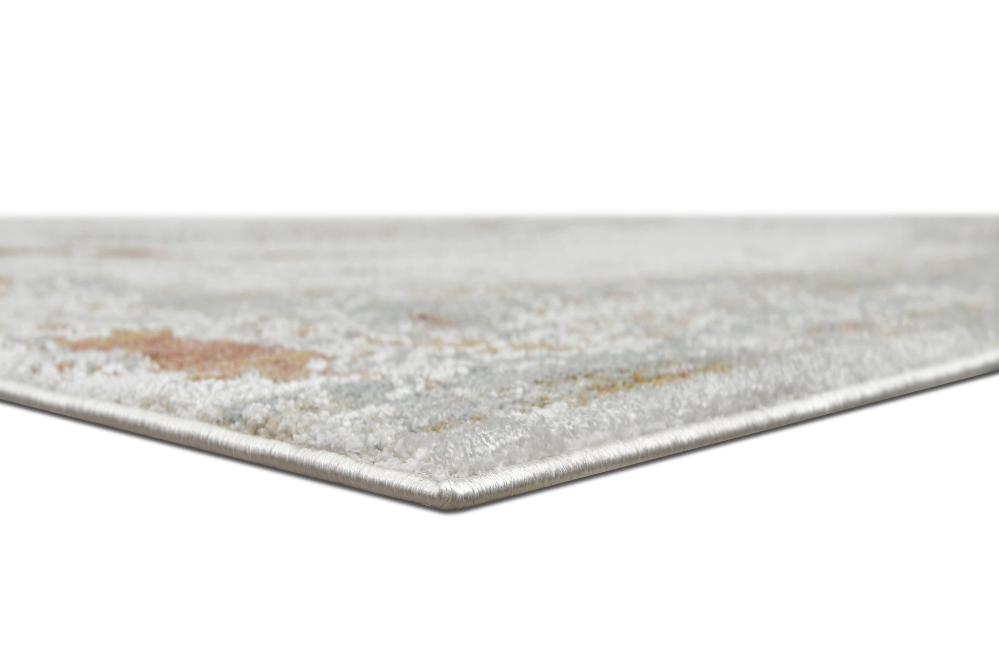 Modern Scribbled Area Rug - In White, Gray, & Beige