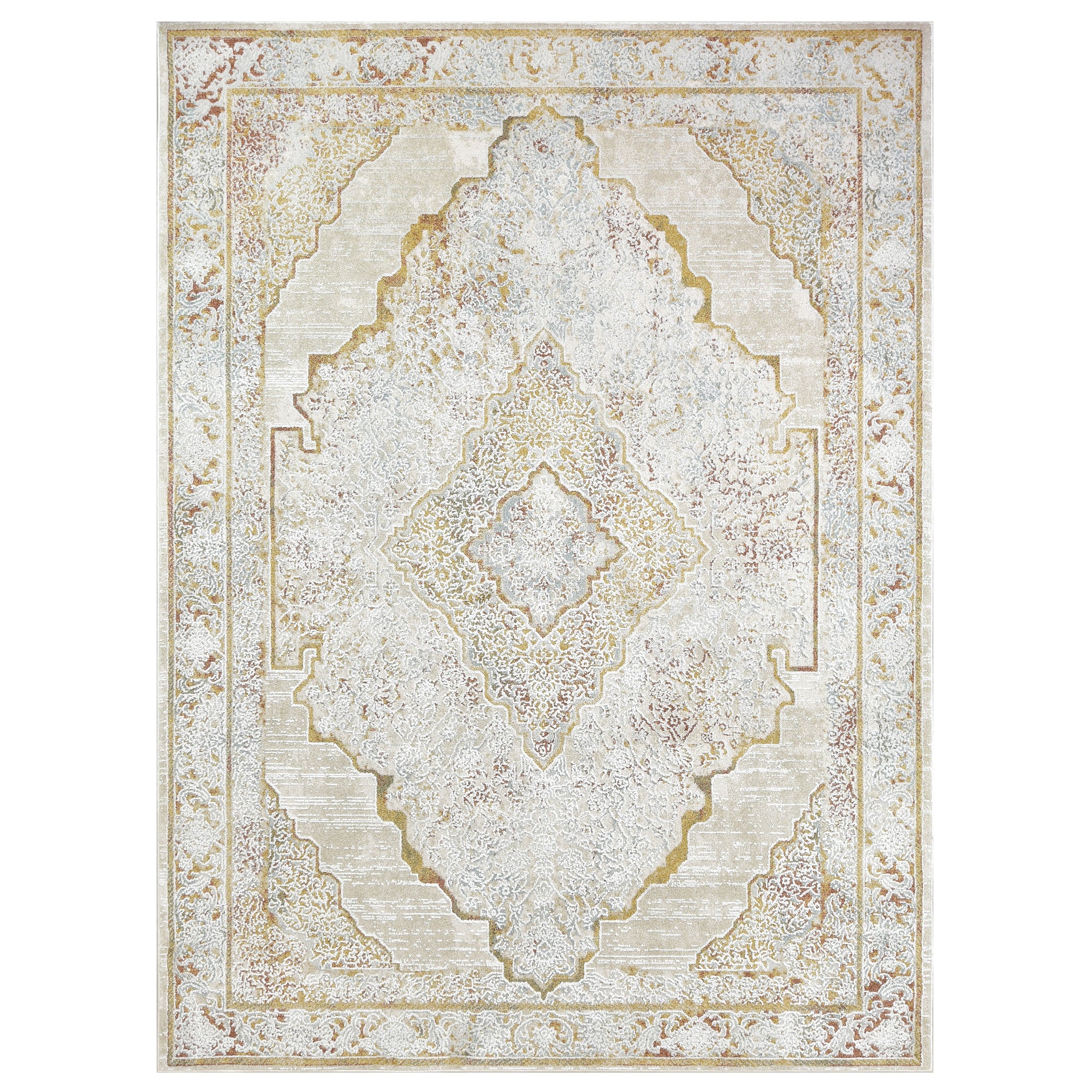 Elegant Traditional Tabriz Patter Rug - Multicolor Hue