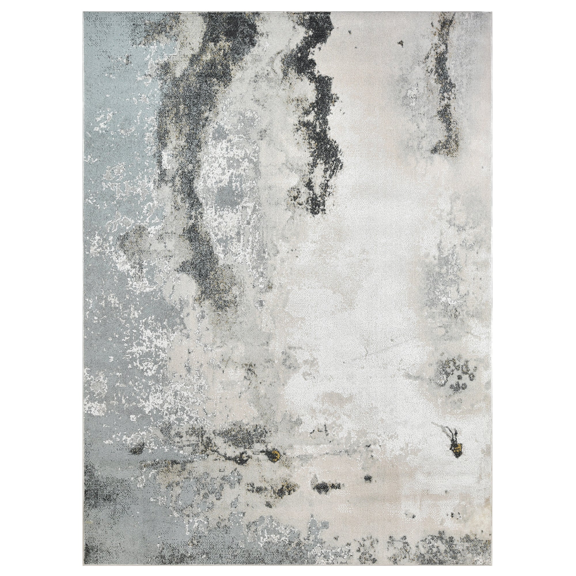 Modern Abstract Rug - Comes in Black, Gray, Beige and White Tones