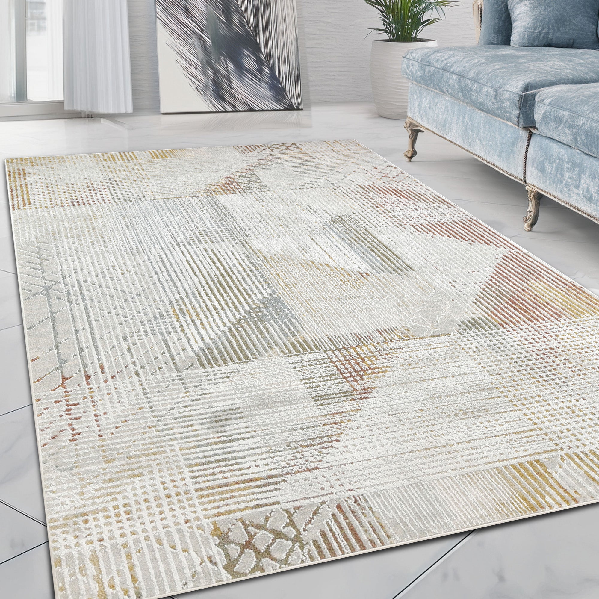 Modern Abstract Area Rug – Soft, Stylish and Durable.