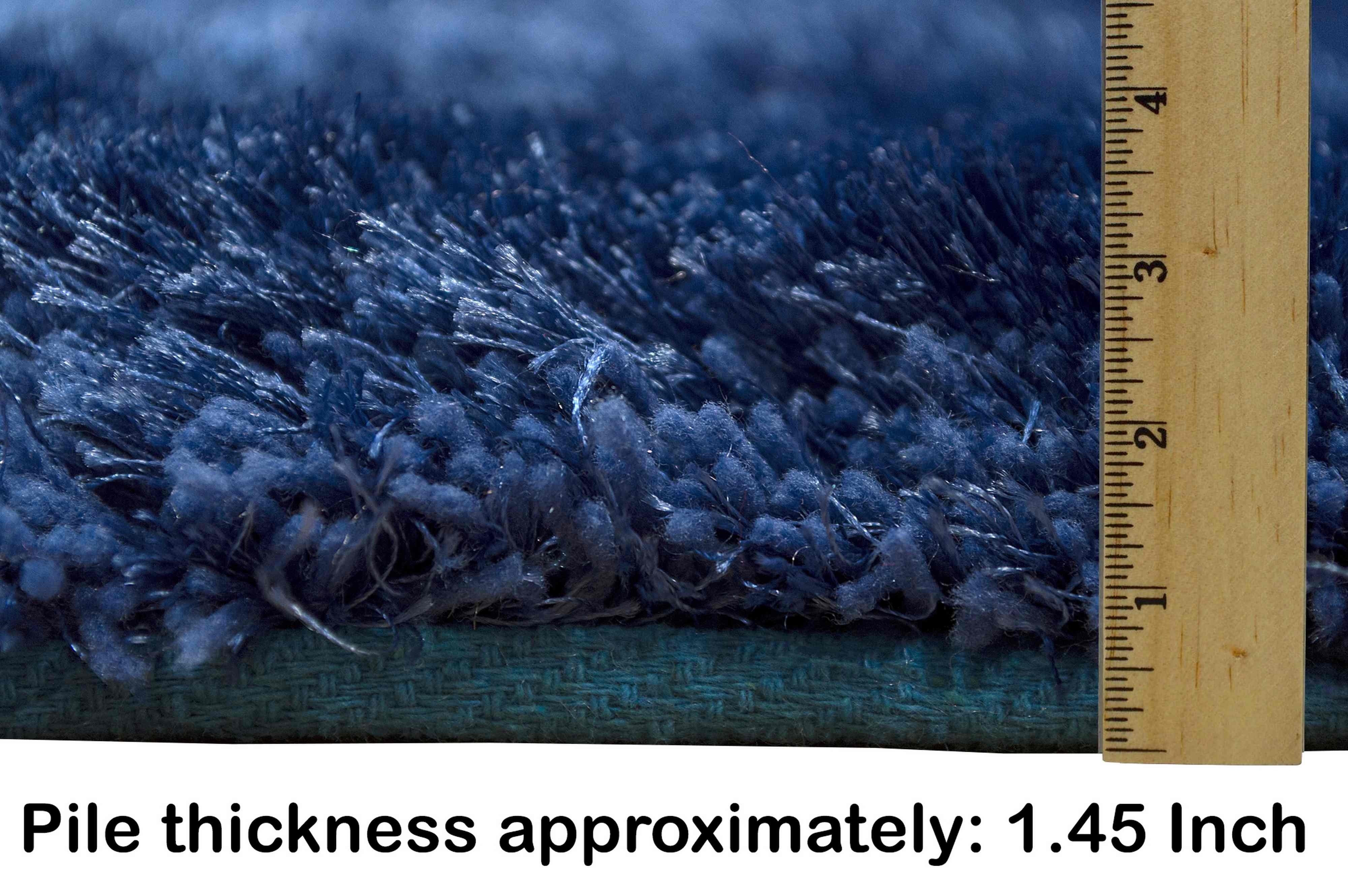 3-D Hand Carved Shaggy Rug - Soft Modern Colors