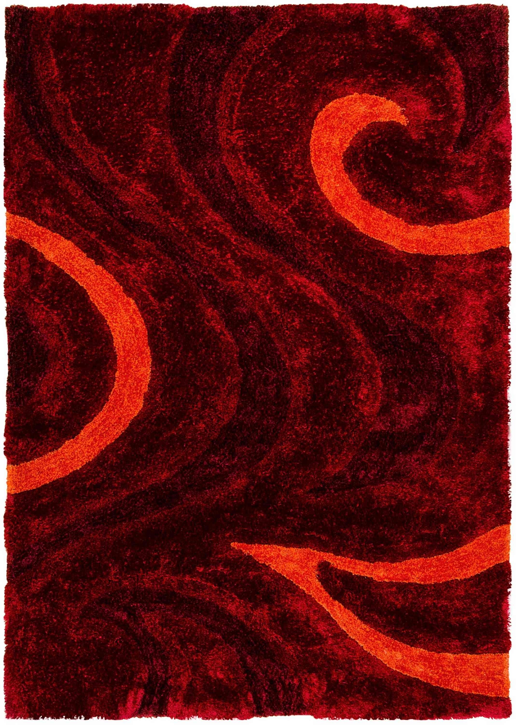 3-D Hand Carved Shaggy Rug #06