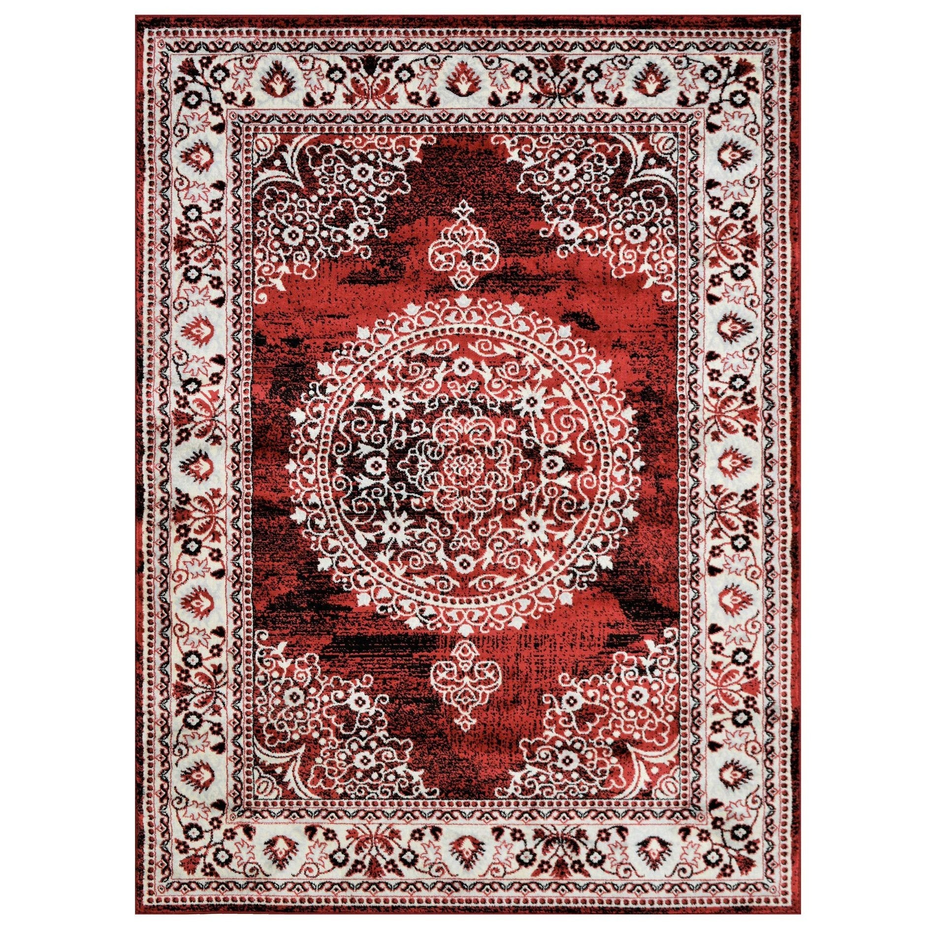 Traditional Rug for Living Room Antiqued Oriental Boho Décor
