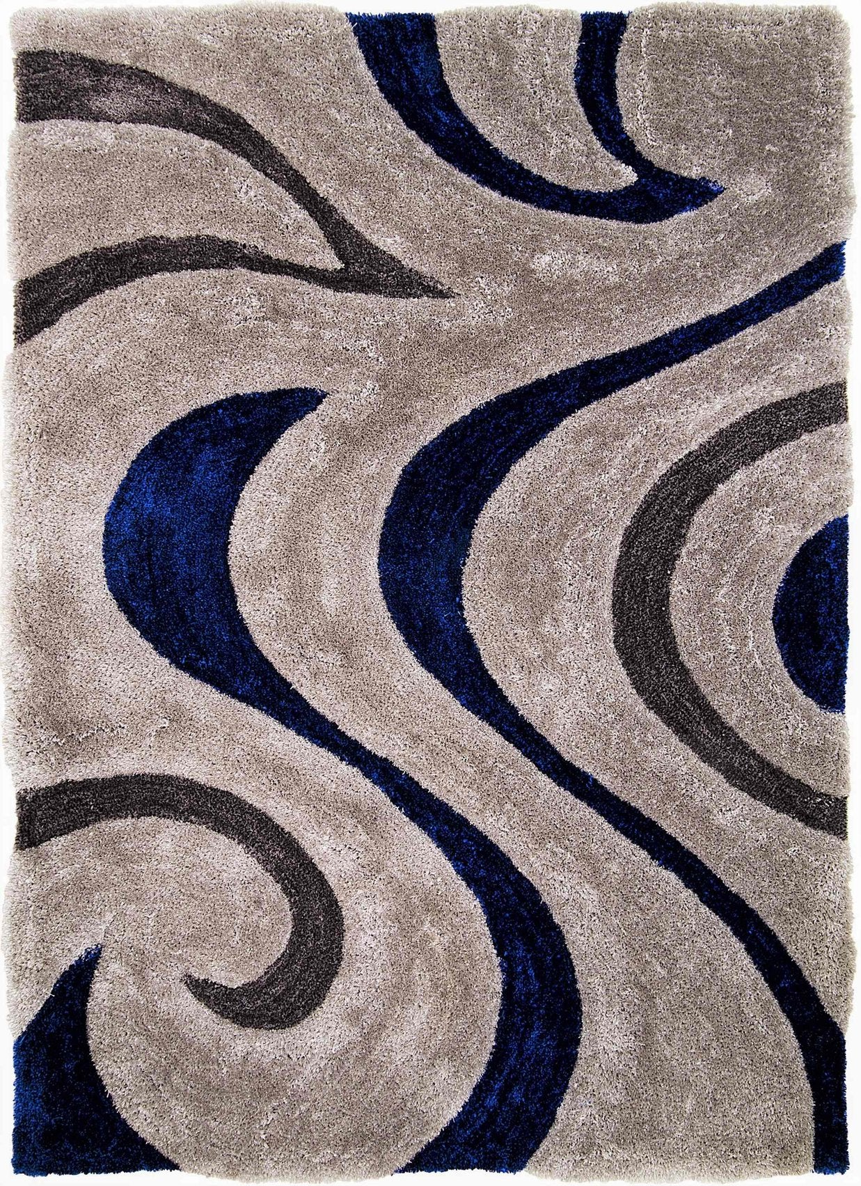 3-D Hand Carved Shaggy Rug #06