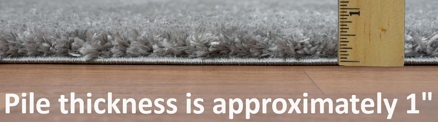 HR Plush Solid Color Shag Rug Thick Pile, High-End, Soft & Cozy Floor Carpet for Bedroom & Living Room #26227