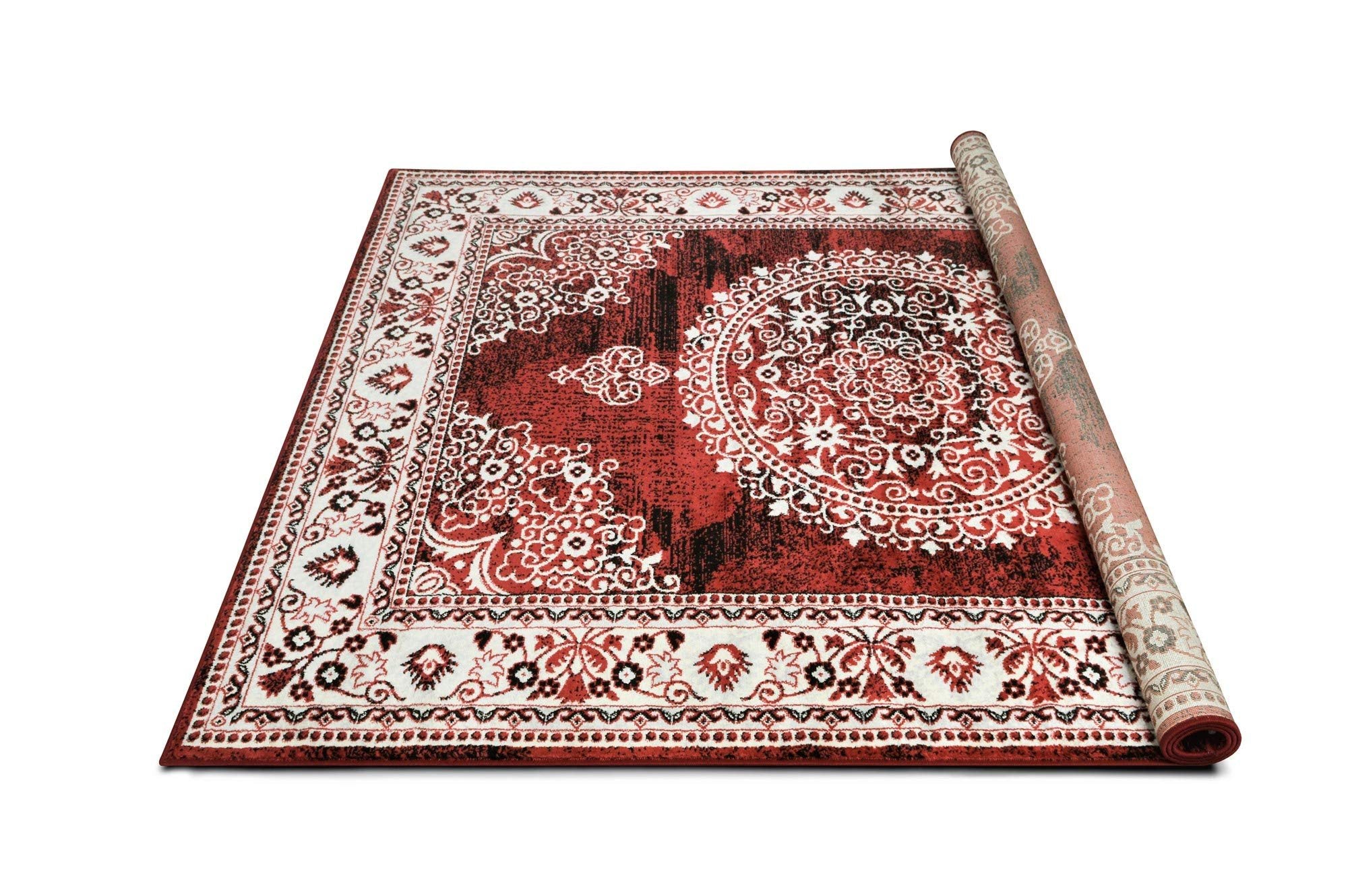 Traditional Rug for Living Room Antiqued Oriental Boho Décor