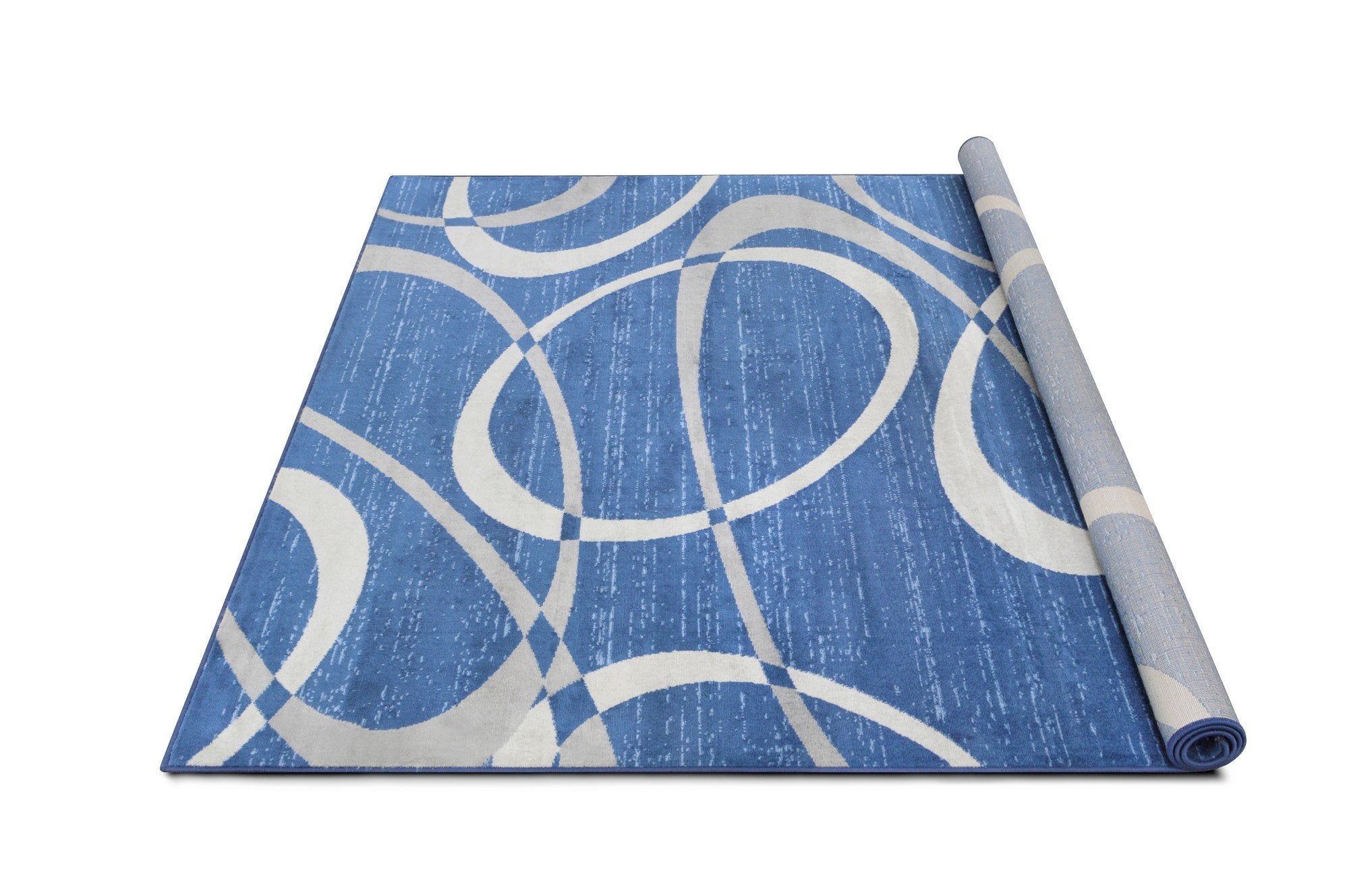 Modern Bohemian Oval Rug - Available in gray, red, beige, and blue.