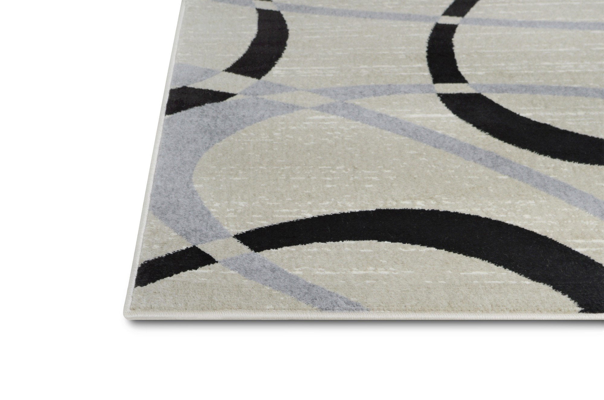 Modern Bohemian Oval Rug - Available in gray, red, beige, and blue.