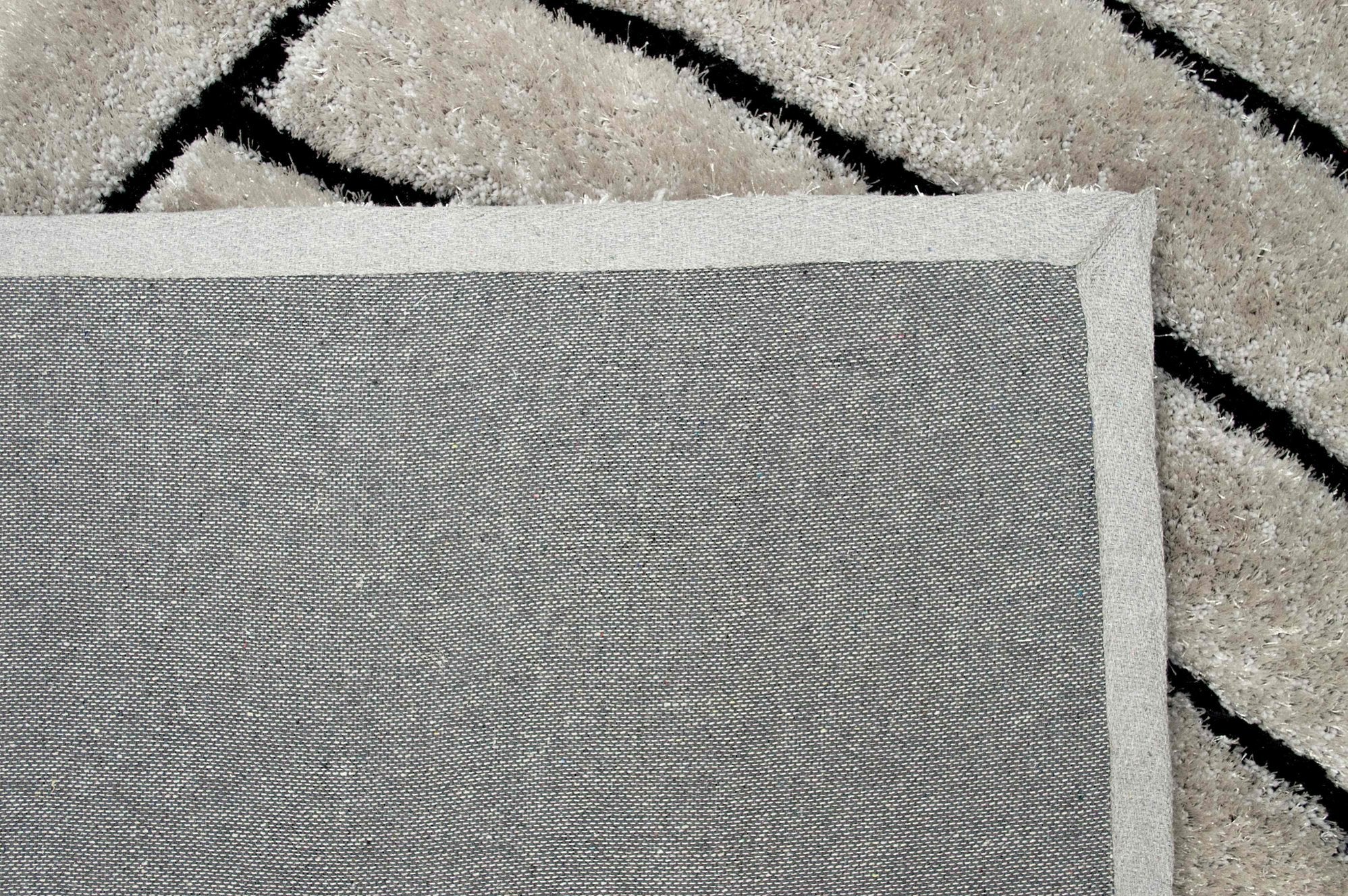 3-D Hand Carved Shaggy Rug - Soft Modern Colors