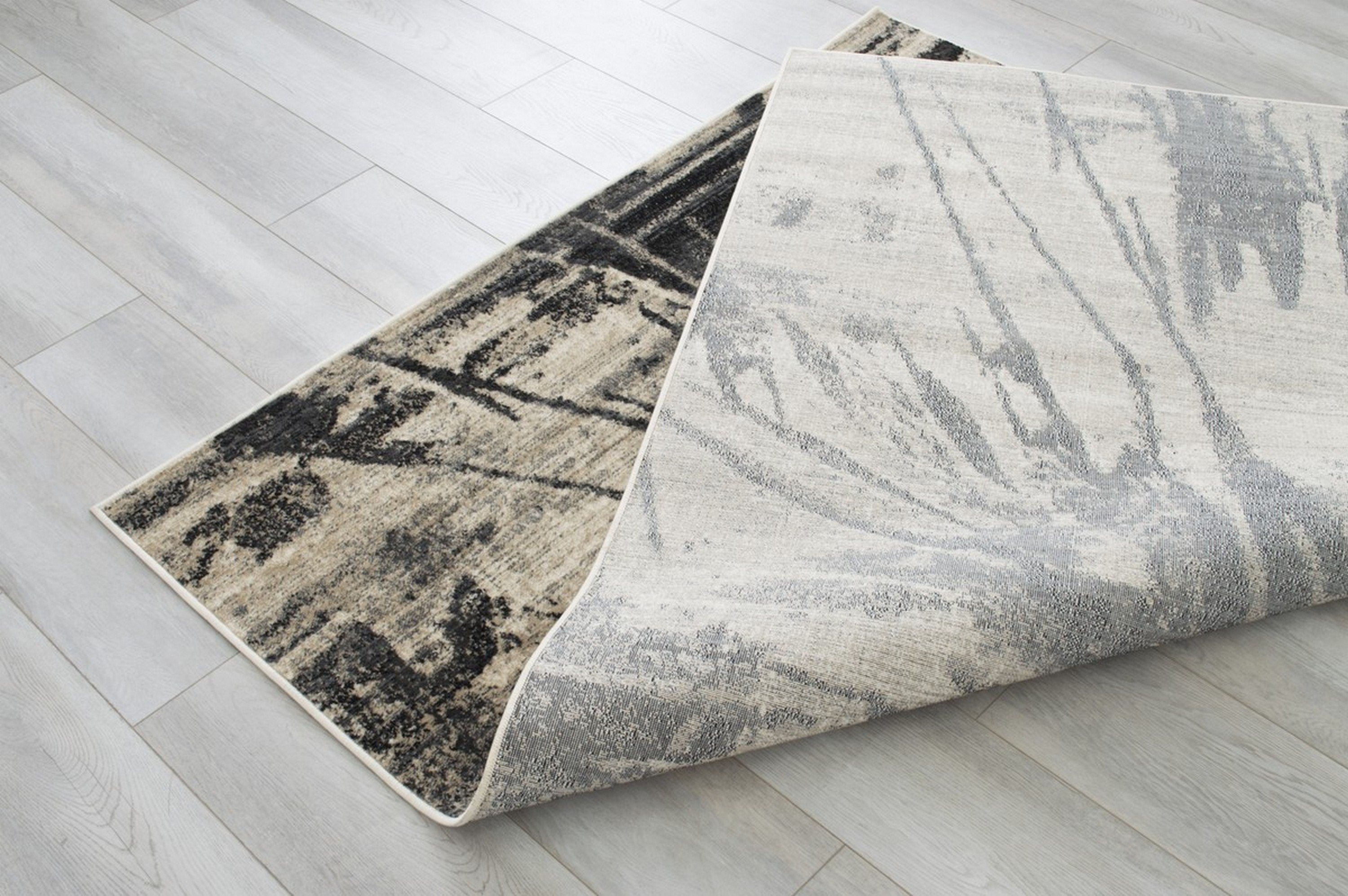 Abstract Splash Pattern Rug - Burgundy, Maroon, and Gold Design