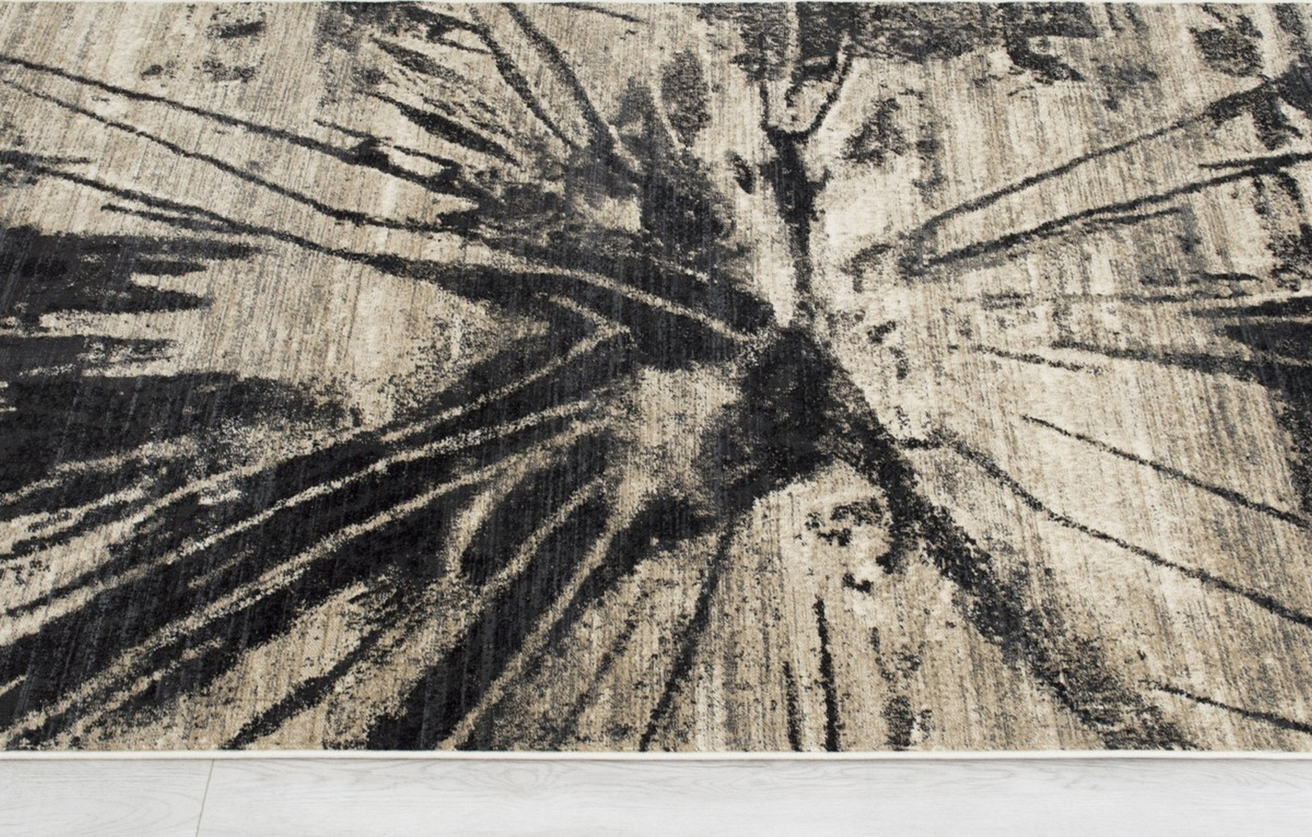 Abstract Splash Pattern Rug - Burgundy, Maroon, and Gold Design