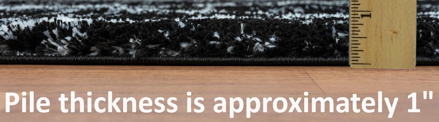 HR Luxurious Moroccan Diamond Shag Rug | Plush 1-Inch-High Pile Soft & Durable Area Rug #26222