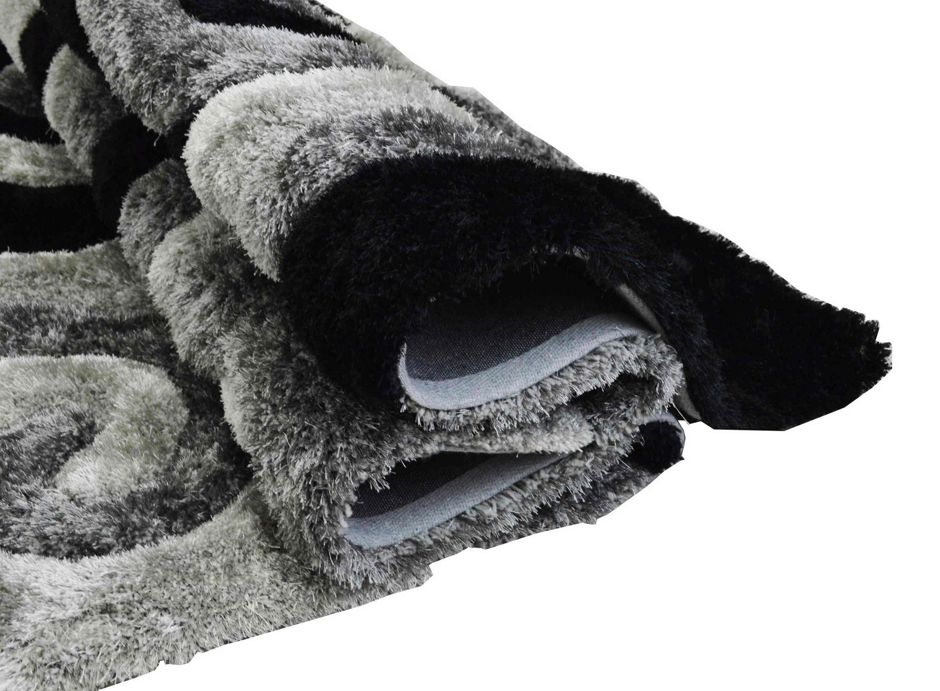 3-D Hand Carved Shaggy Rug #06