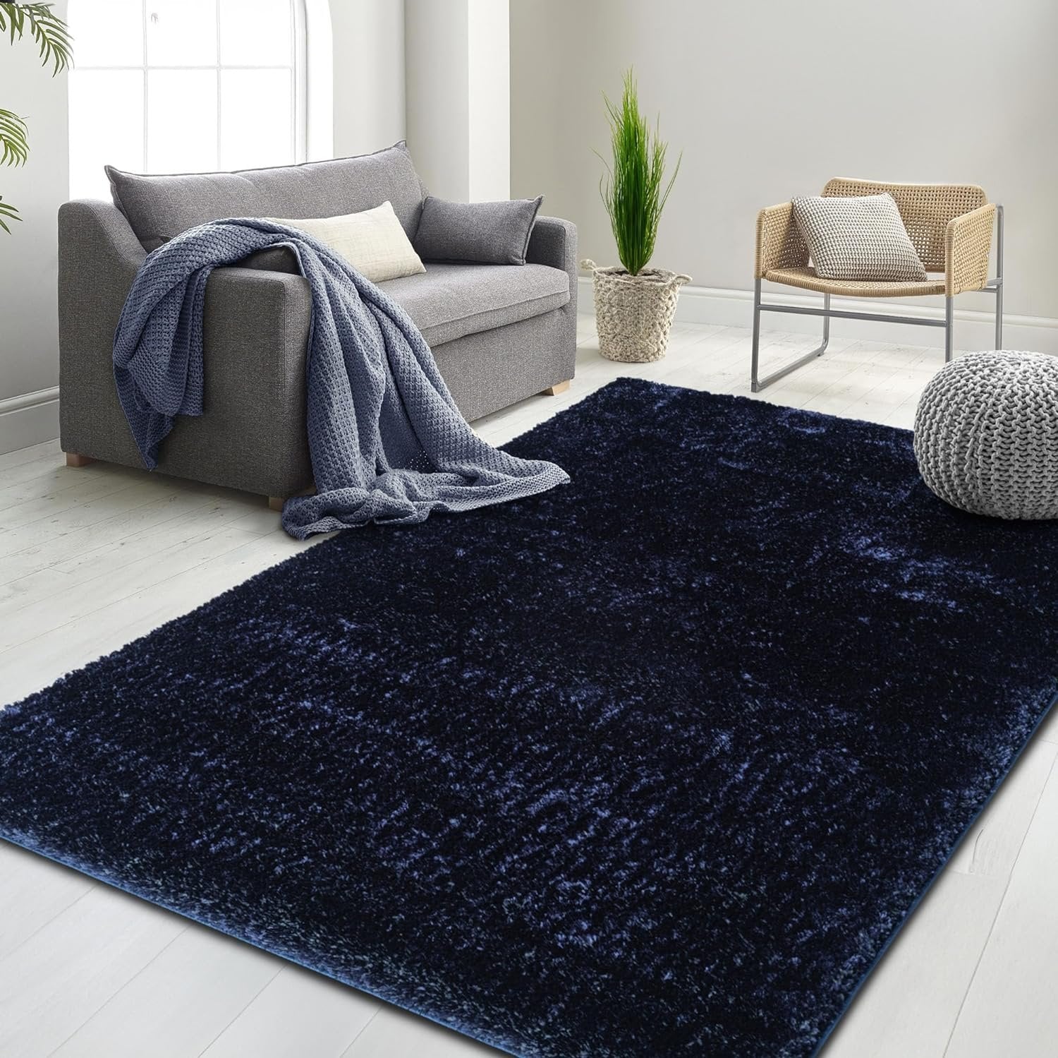 HR Plush Solid Color Shag Rug Thick Pile, High-End, Soft & Cozy Floor Carpet for Bedroom & Living Room #26227