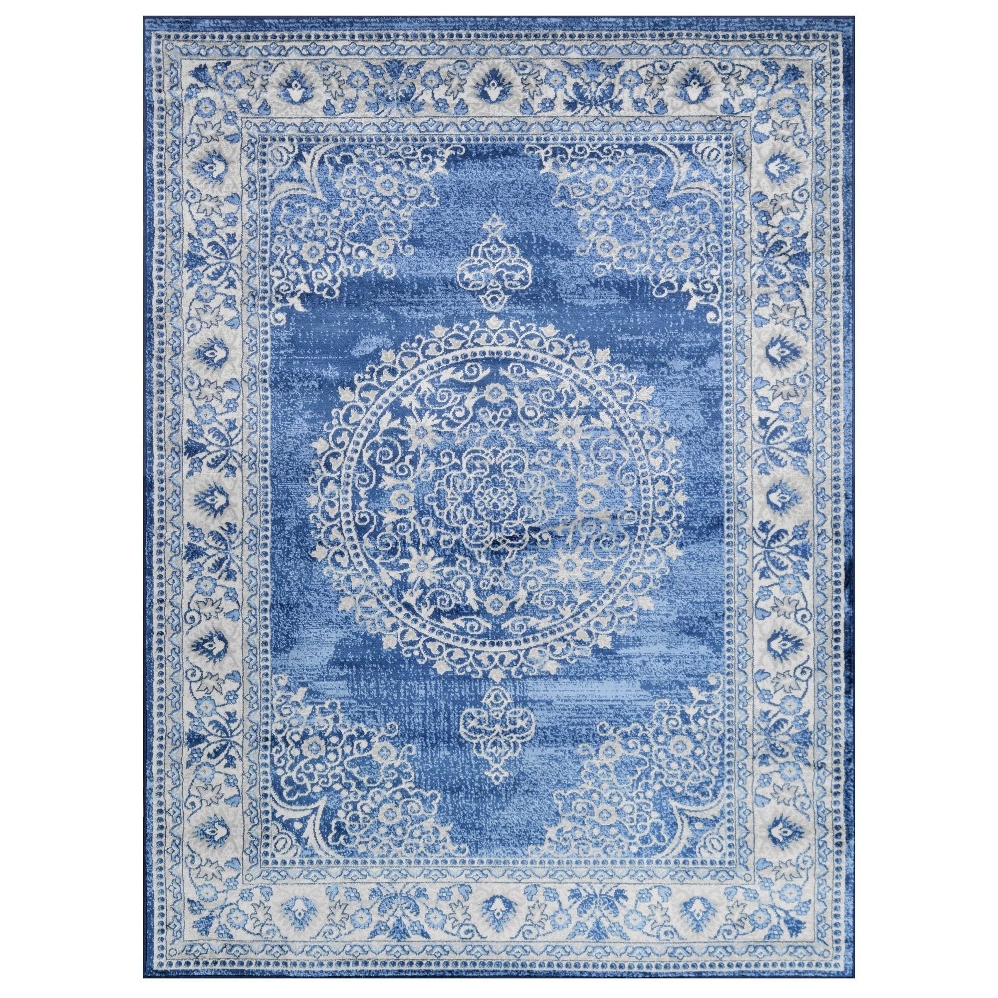 Traditional Rug for Living Room Antiqued Oriental Boho Décor