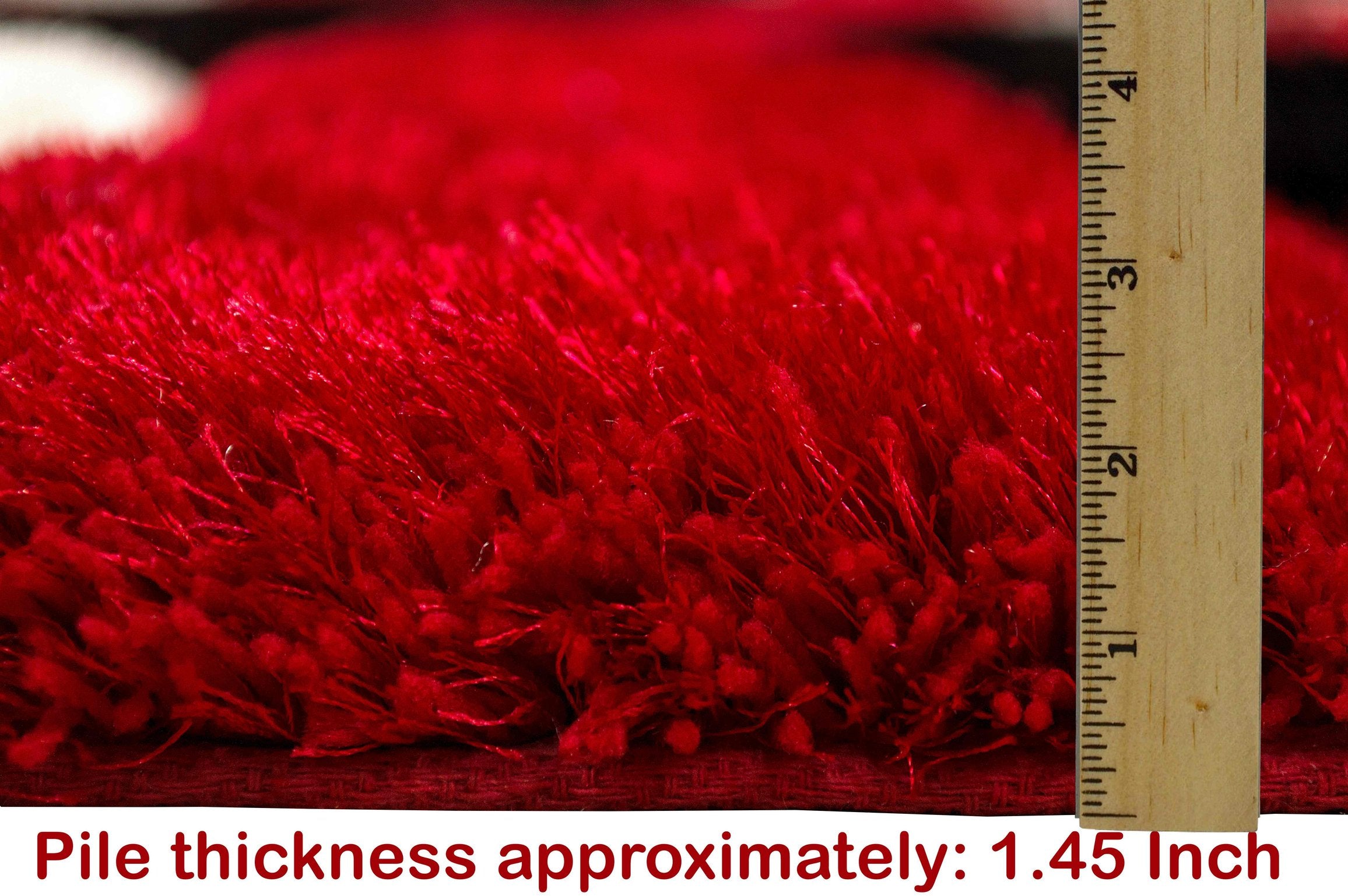 3-D Hand Carved Shaggy Rug - Soft Modern Colors