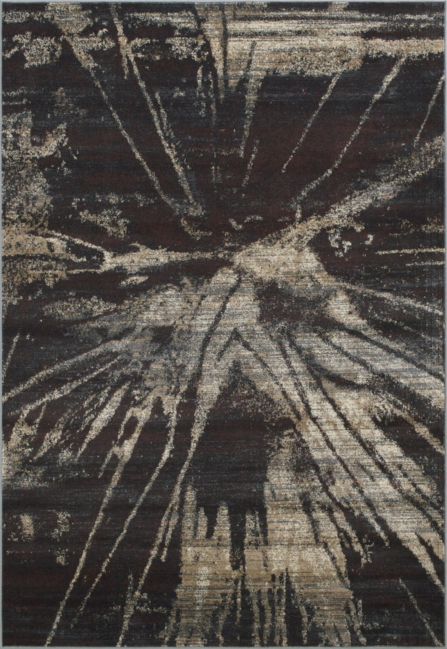 Abstract Splash Pattern Rug - Burgundy, Maroon, and Gold Design