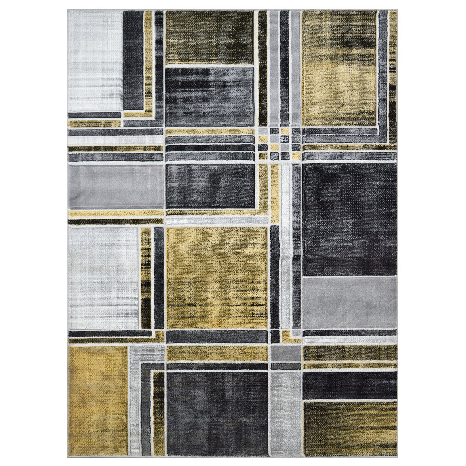 Modern Cubism Area Rug – Hand Carved and Stylish