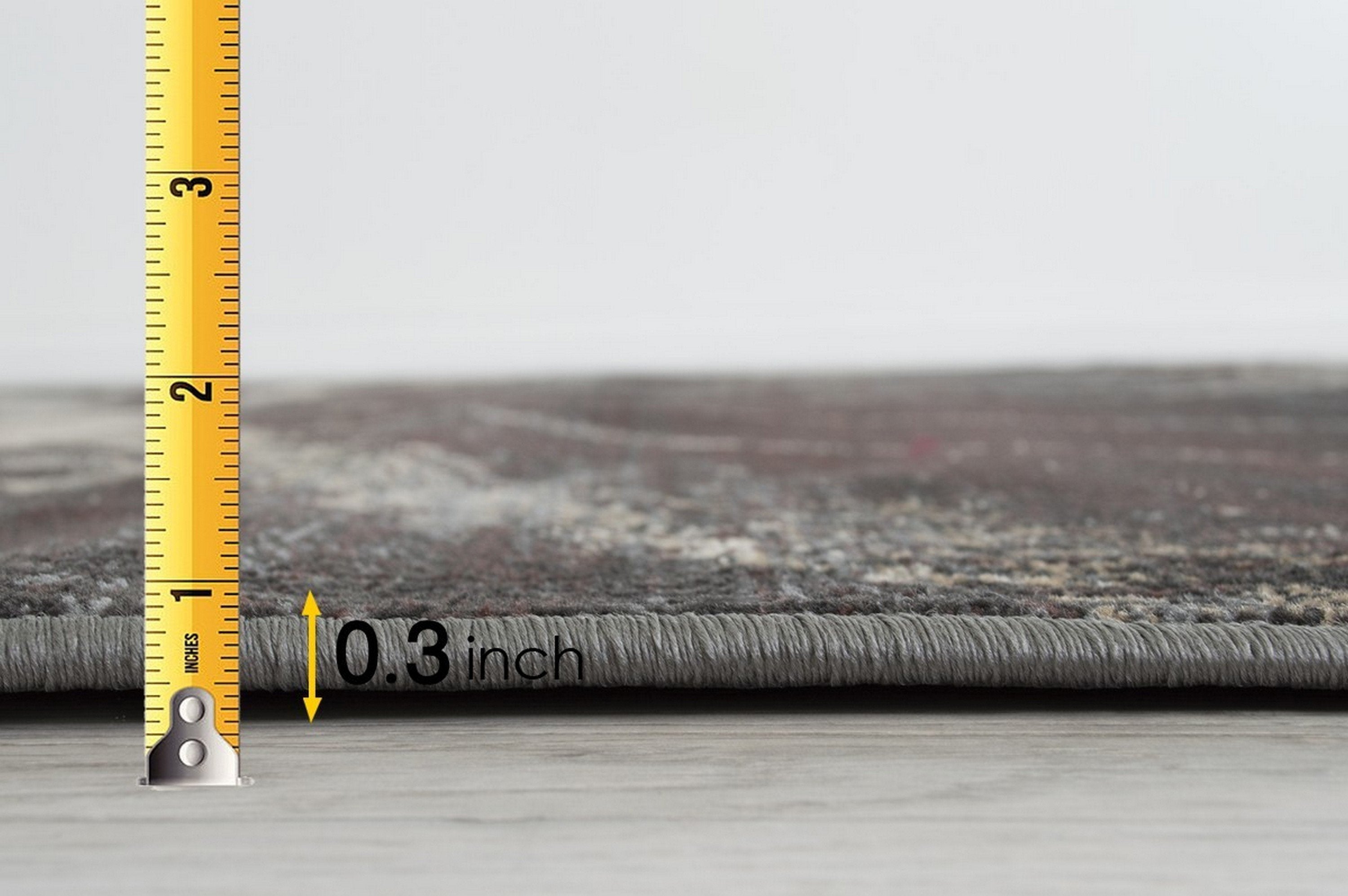 Abstract Splash Pattern Rug - Burgundy, Maroon, and Gold Design