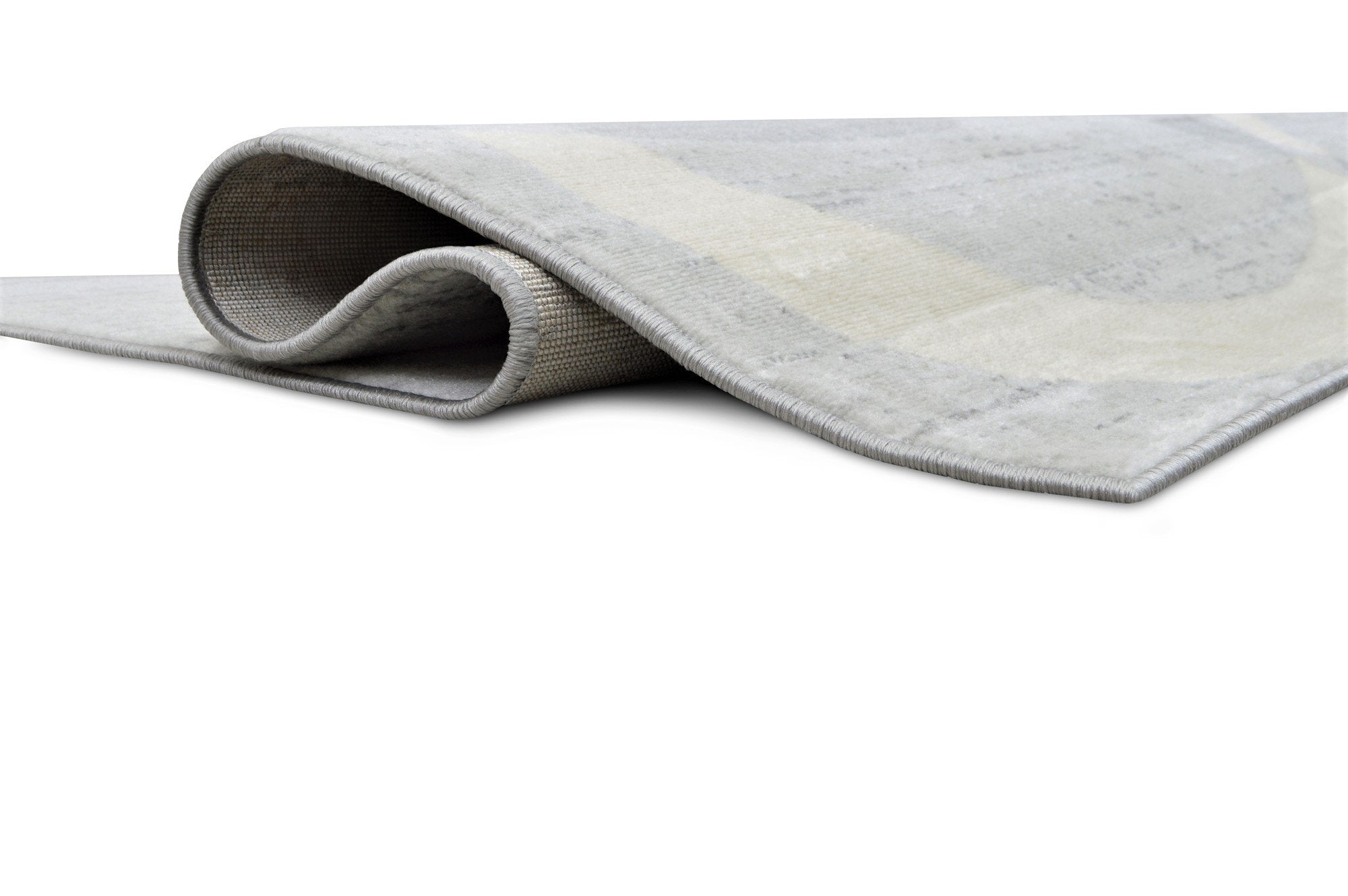 Modern Bohemian Oval Rug - Available in gray, red, beige, and blue.