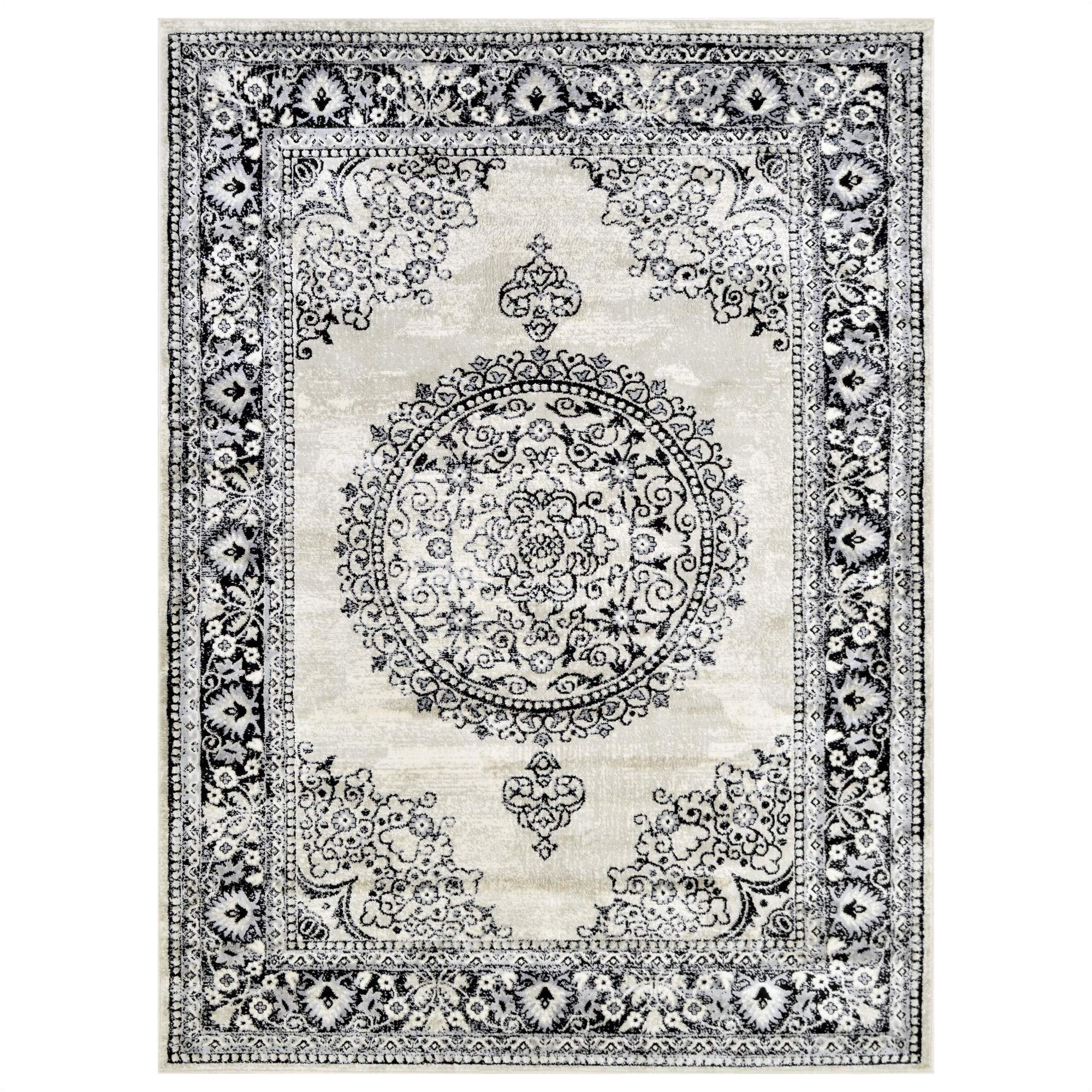 Traditional Rug for Living Room Antiqued Oriental Boho Décor