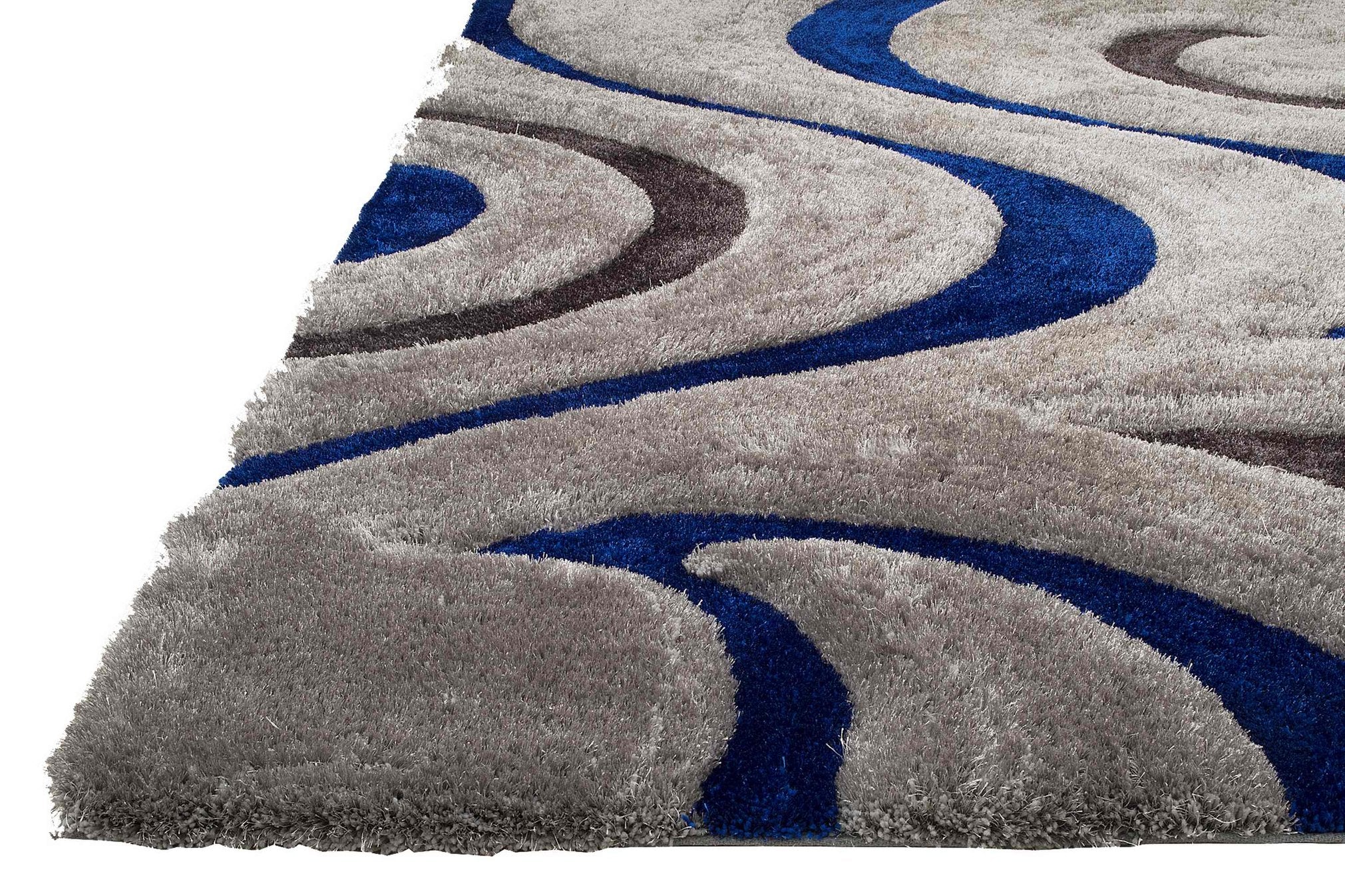 3-D Hand Carved Shaggy Rug #06