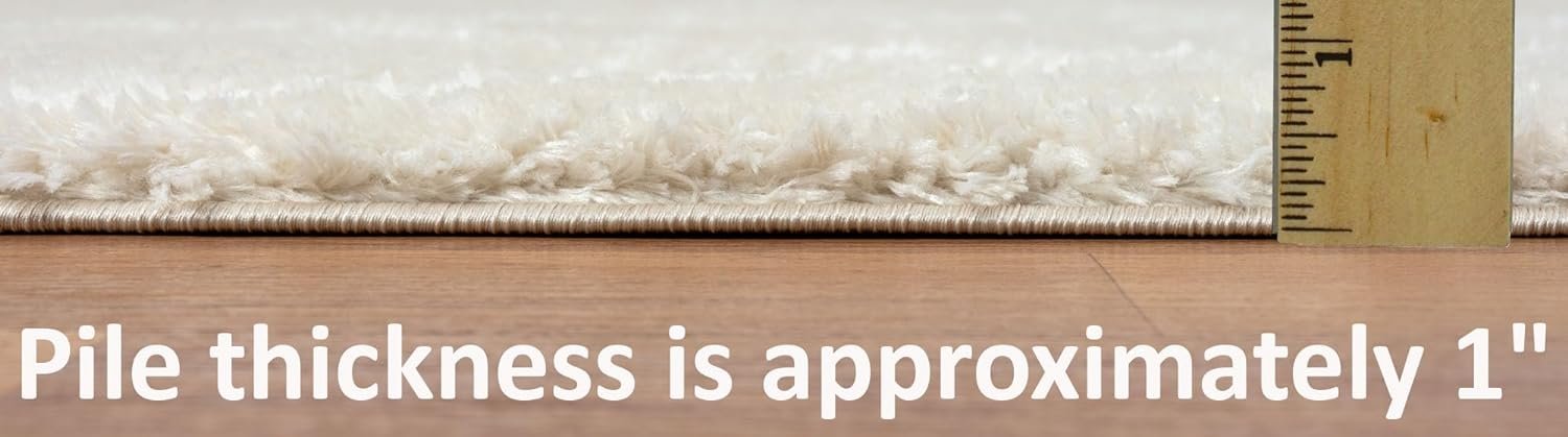 HR Luxurious Moroccan Diamond Shag Rug | Plush 1-Inch-High Pile Soft & Durable Area Rug #26222