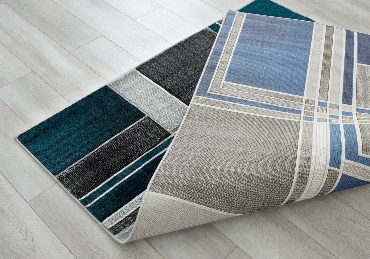 Modern Cubism Area Rug – Hand Carved and Stylish