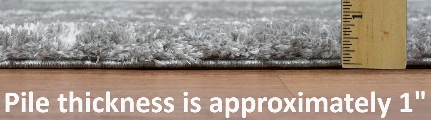 HR Luxurious Moroccan Diamond Shag Rug | Plush 1-Inch-High Pile Soft & Durable Area Rug #26222