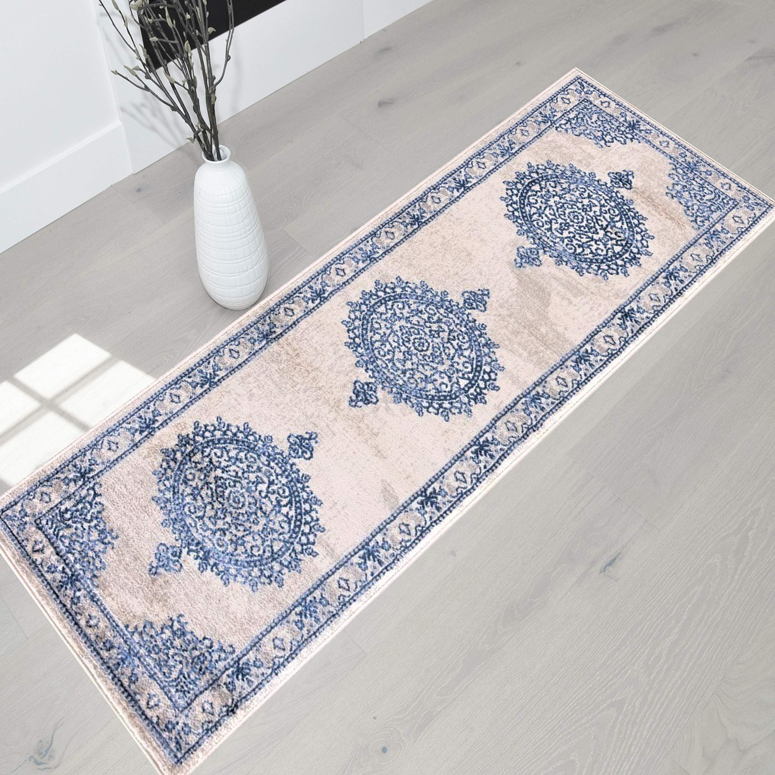 Traditional Rug for Living Room Antiqued Oriental Boho Décor