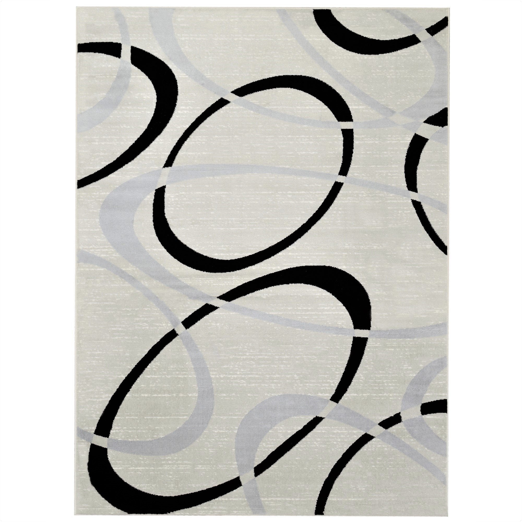 Modern Bohemian Oval Rug - Available in gray, red, beige, and blue.