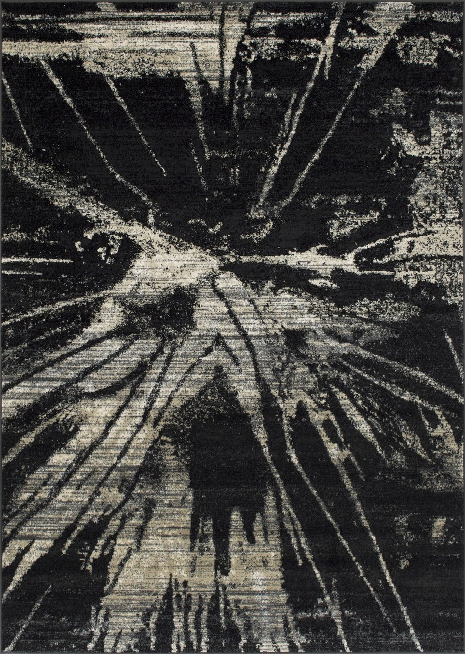 Abstract Splash Pattern Rug - Burgundy, Maroon, and Gold Design