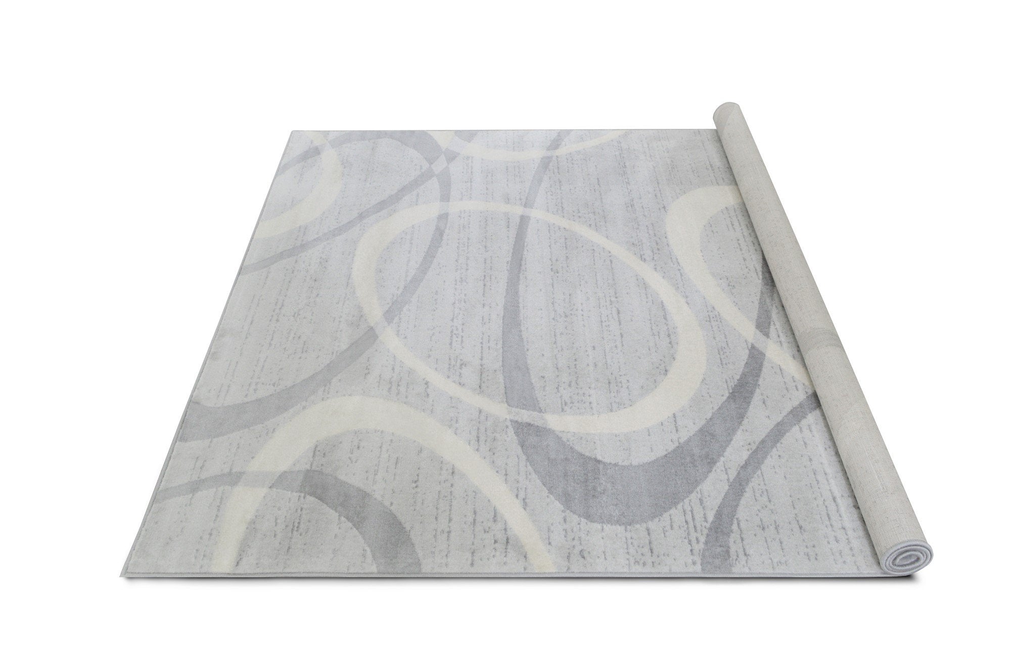 Modern Bohemian Oval Rug - Available in gray, red, beige, and blue.