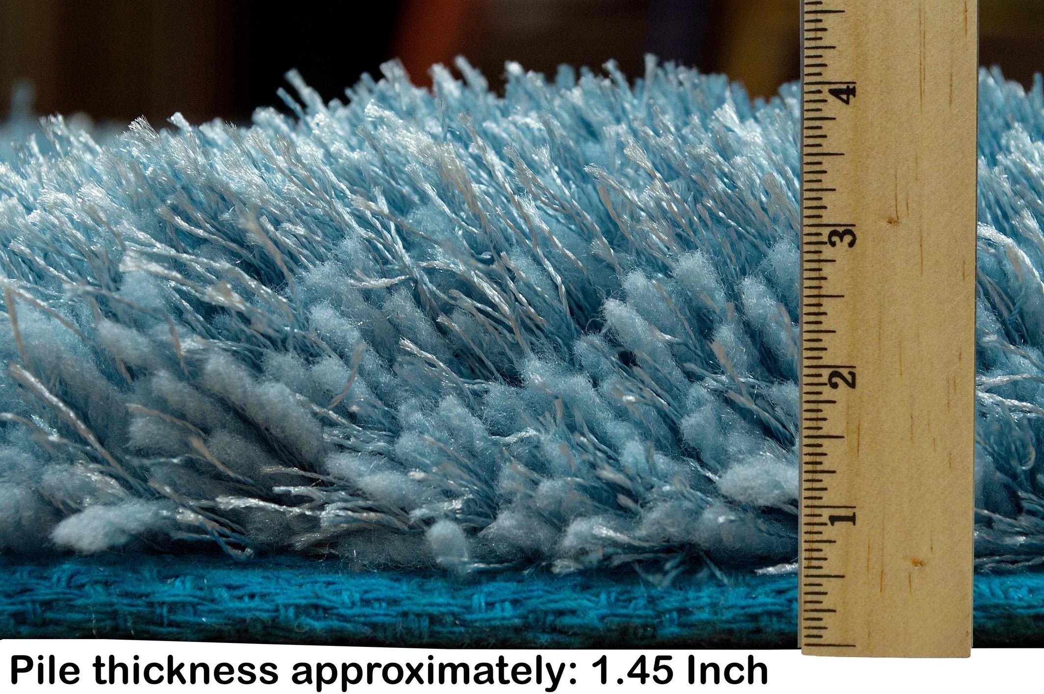 3-D Hand Carved Shaggy Rug - Soft Modern Colors