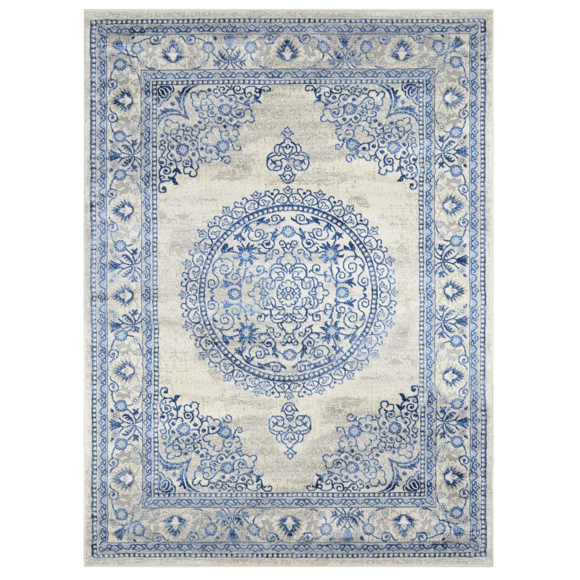 Traditional Rug for Living Room Antiqued Oriental Boho Décor