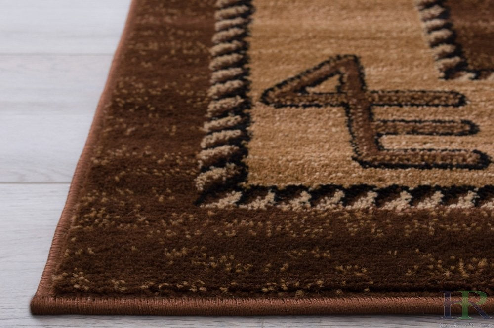 HR Horse Cabin Lodge Area rug #370