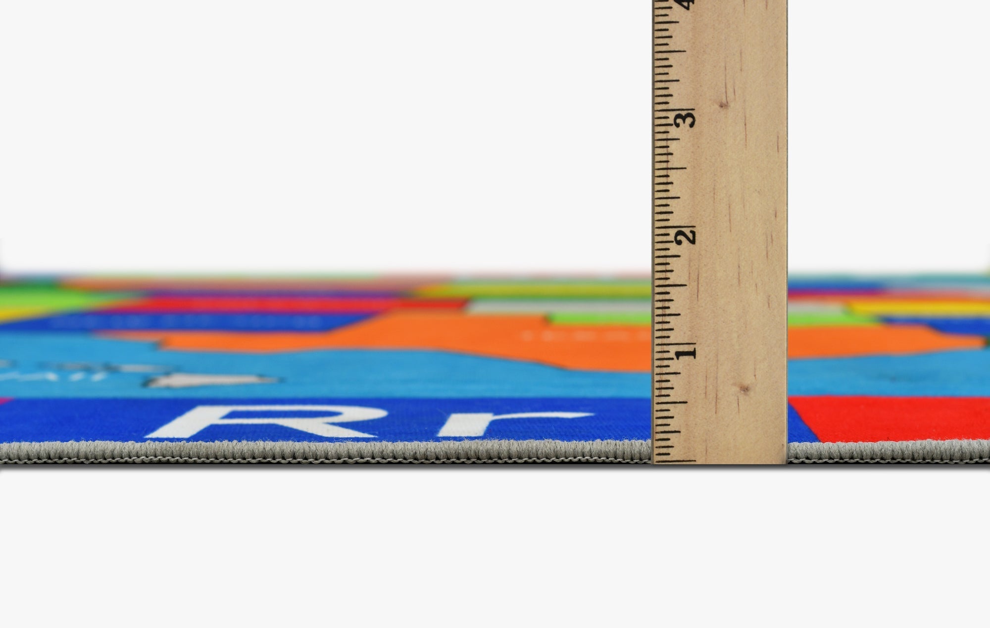 HR Premium Non-Slip USA Alphabet Area Rug