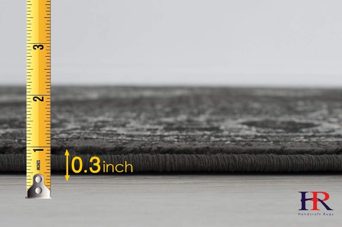 Floral Pattern Distressed Rug #94