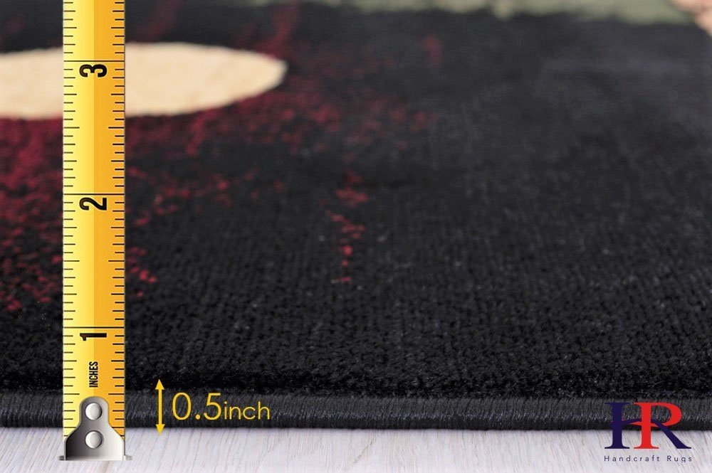 HR Wolf/Moon/Deer cabin and lodge area rug