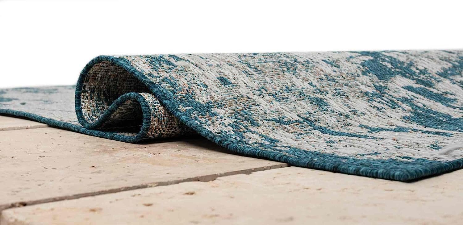 Waterproof Abstract Outdoor Rug - Fade Resistant & Easy Clean