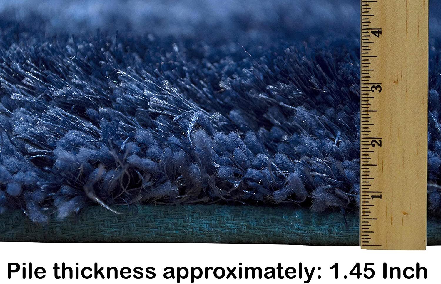 3-D Hand Carved Shaggy Rug - Soft Modern Colors