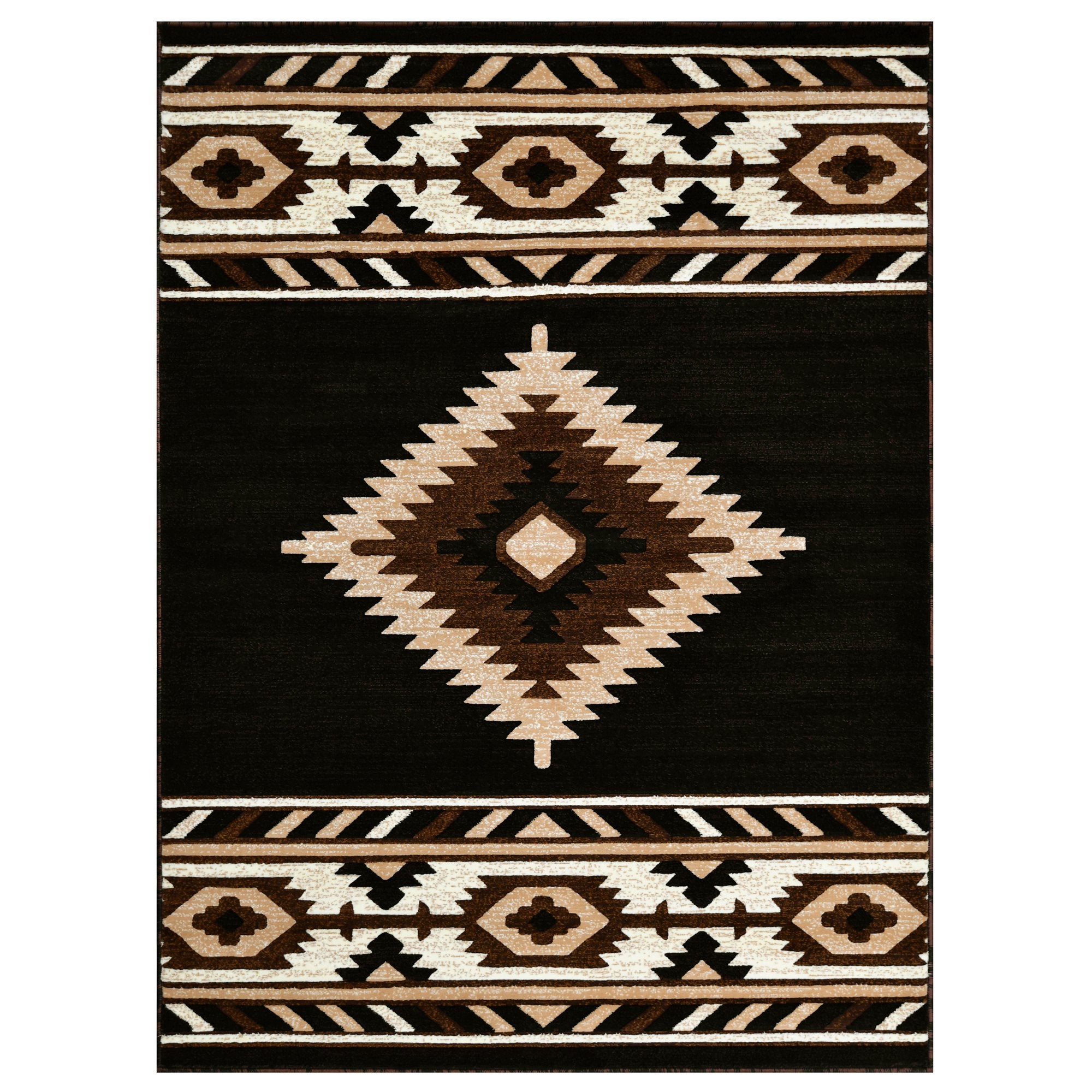 HR Southwestern Rugs Tribal Medallion #1241