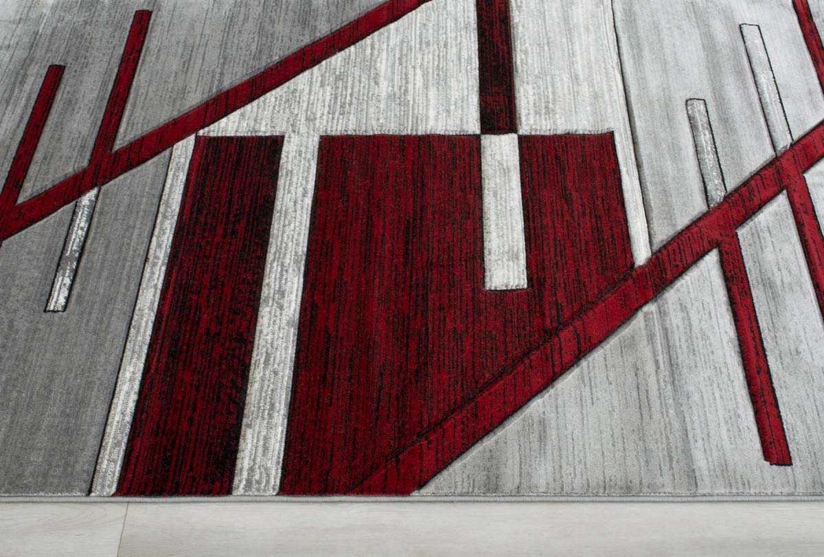 Monochromatic Rug/Linier Design Hand Carved 11