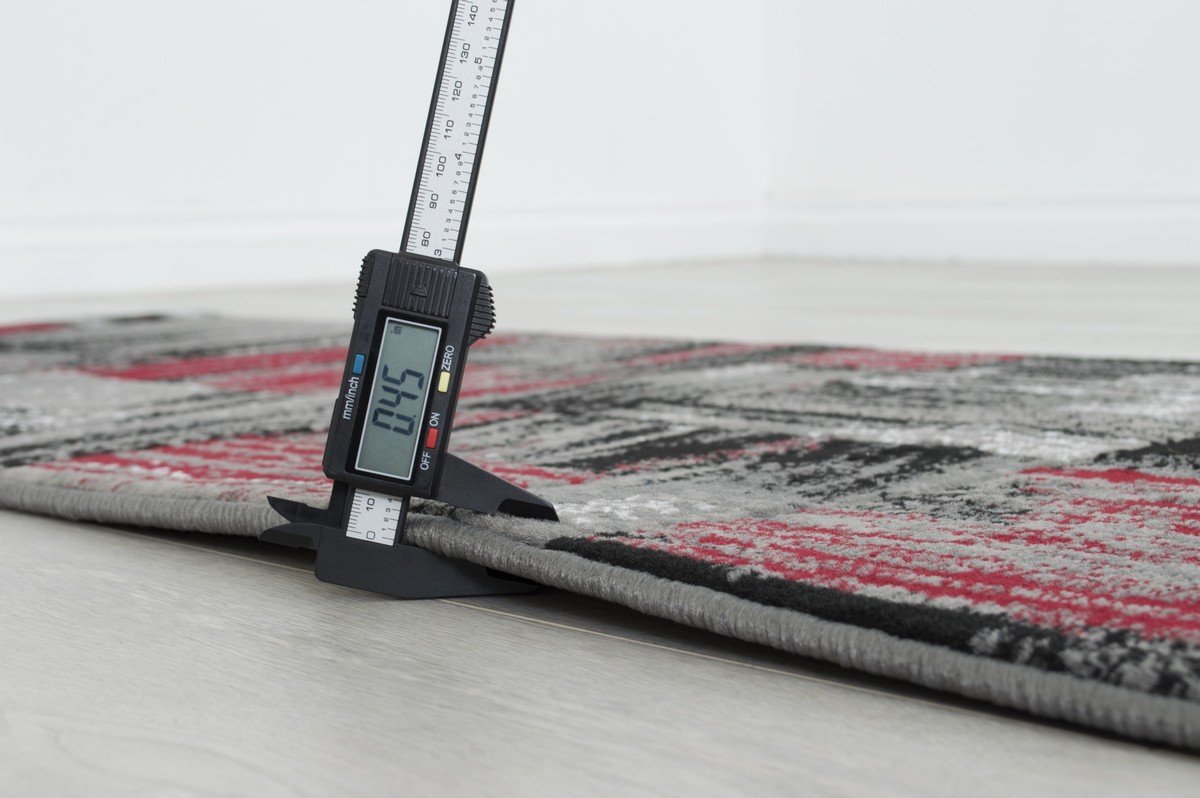 Modern Mixed Brush Color Pattern Area Rug – Various Sizes Available in Gray, Red, Beige, Blue, Lava, Orange, Electric Green, Yellow, Chocolate