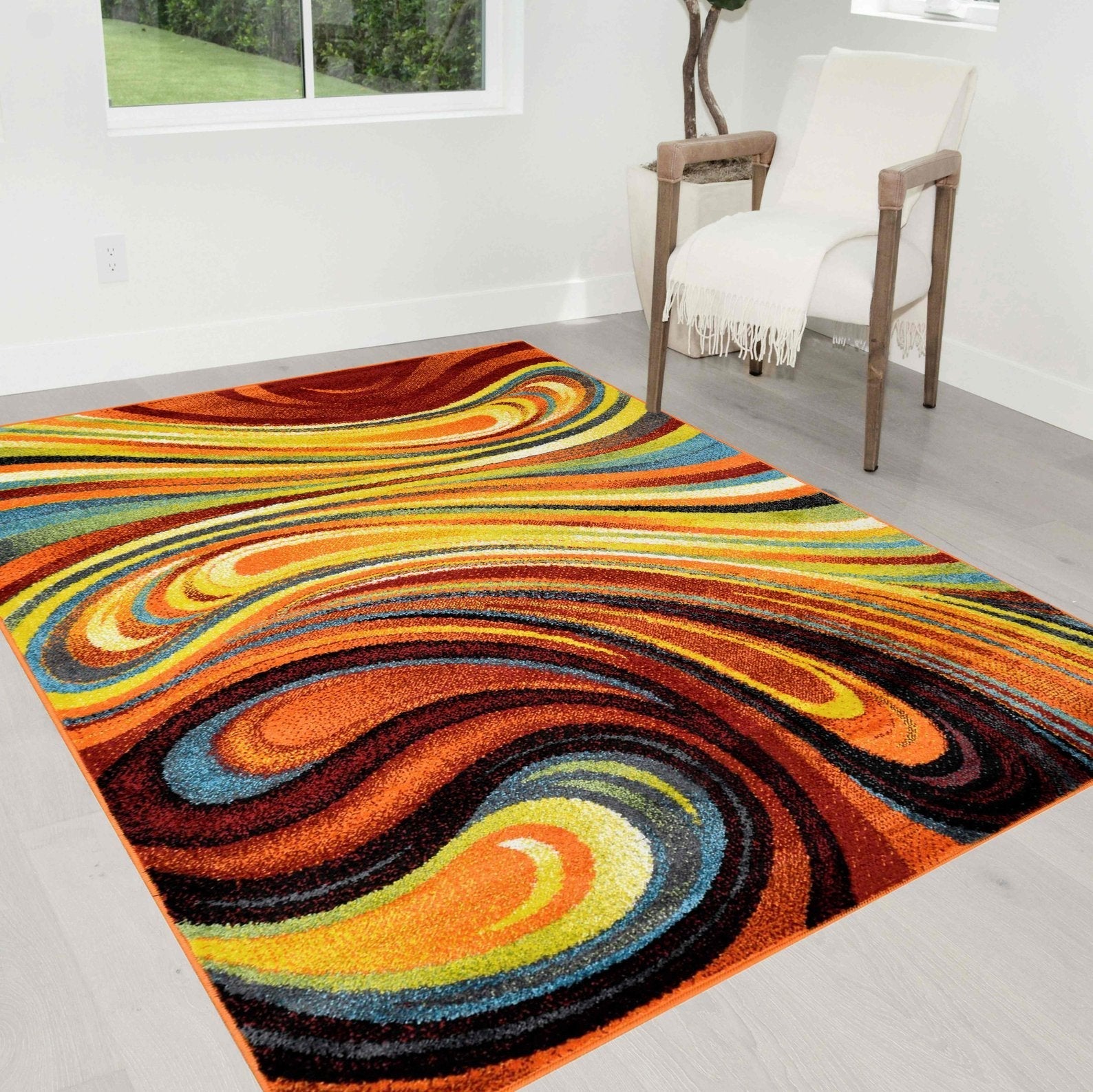 Colorful Rainbow Area Rug