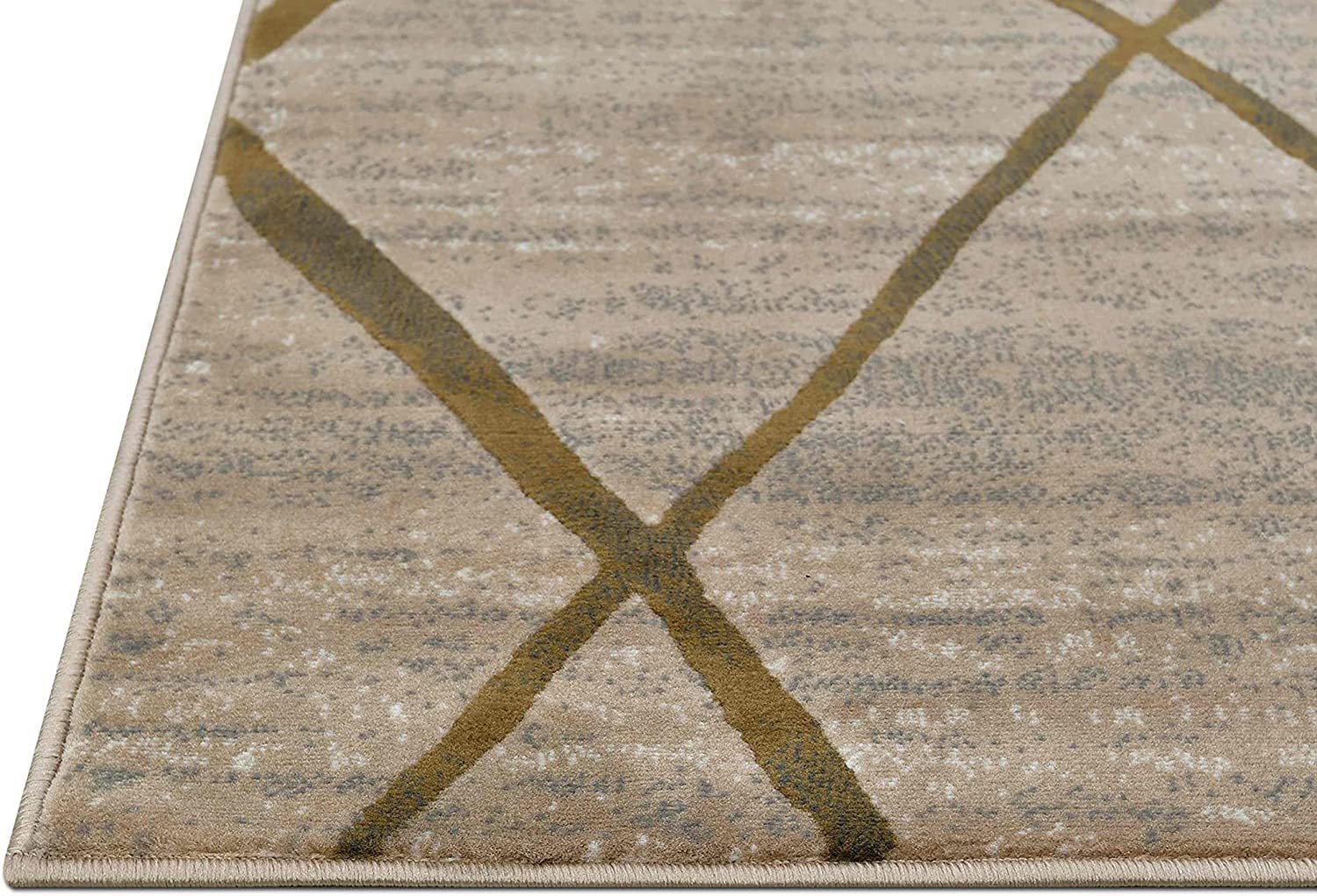 Diamond Pattern Contemporary Abstract Area Rug