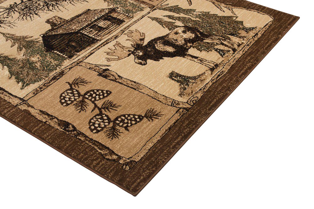 HR Lodge Cabin Area Rugs #62