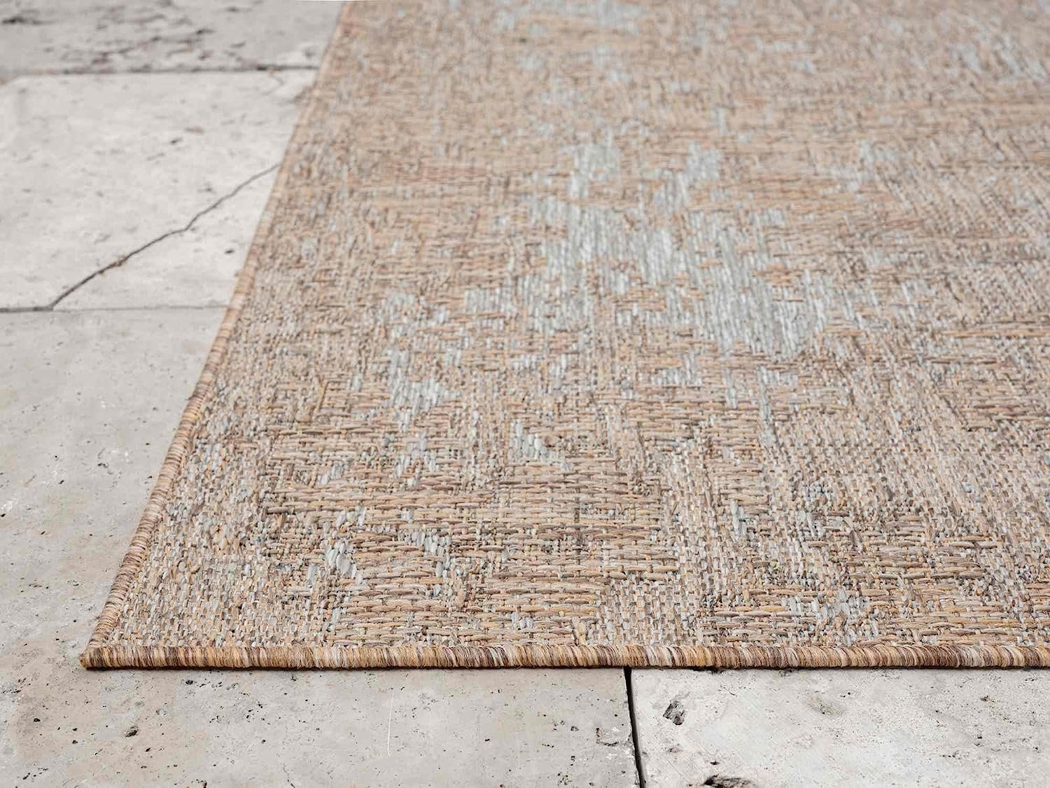 Waterproof Abstract Outdoor Rug - Fade Resistant & Easy Clean