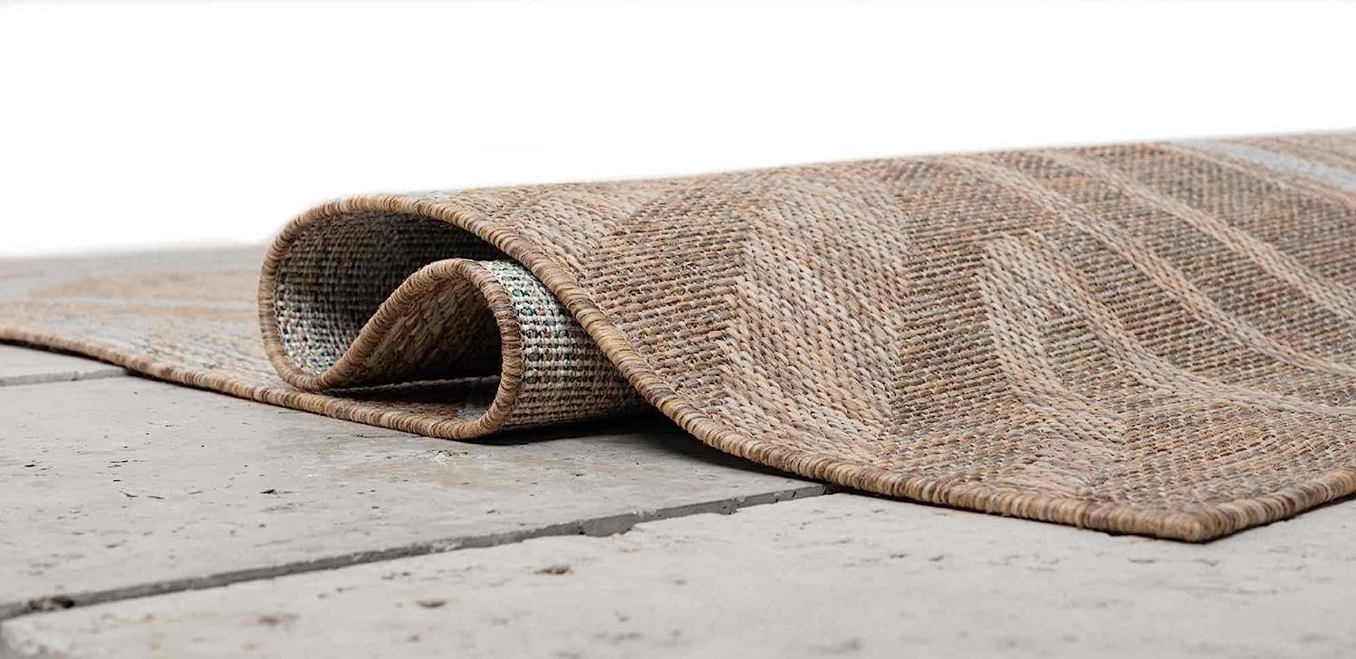 Ocean Pattern Outdoor Rug – Waterproof, Fade-Resistant – 5x7 & 8x10 Sizes